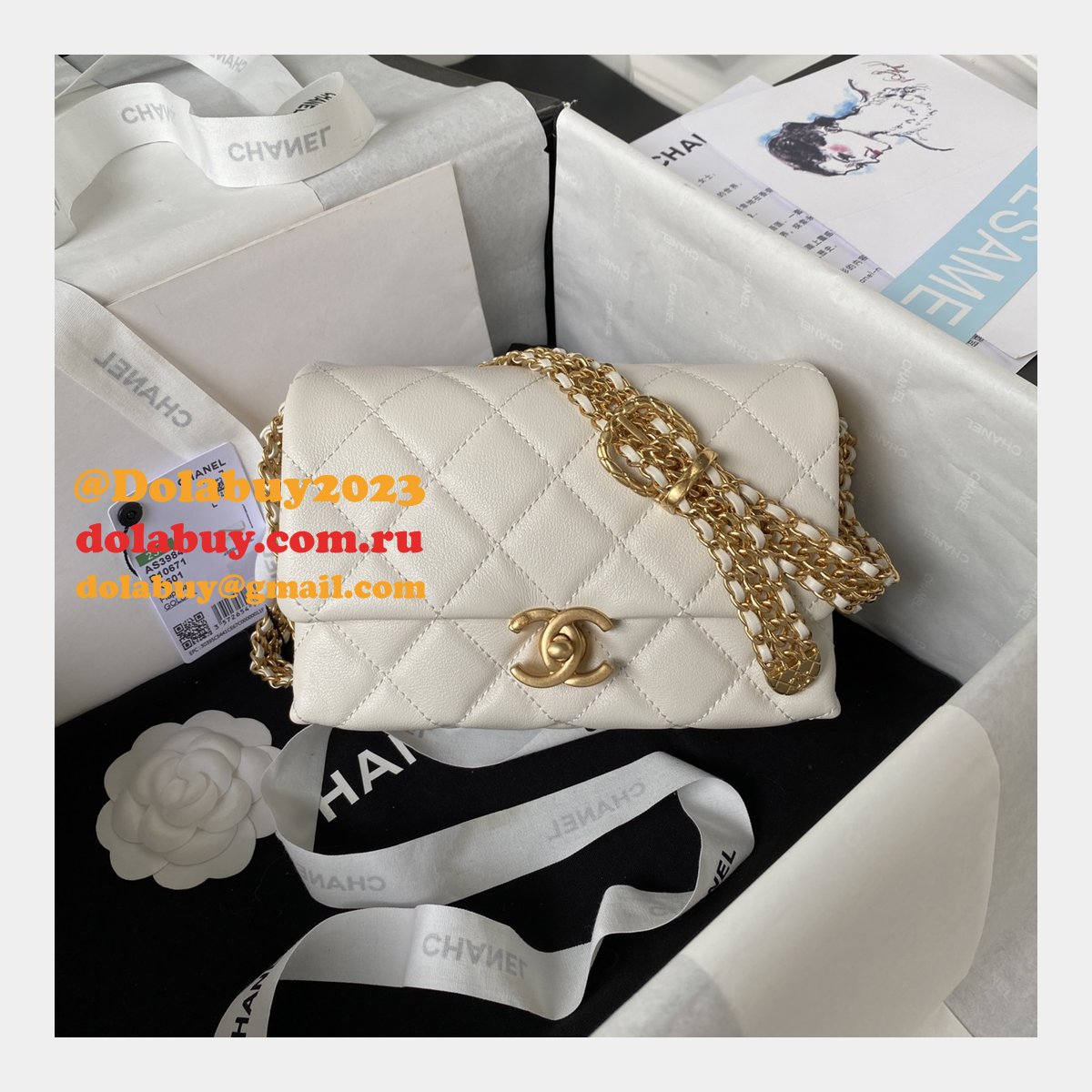 Designer Perfect AS3984 Matelasse Flap Replica Bag