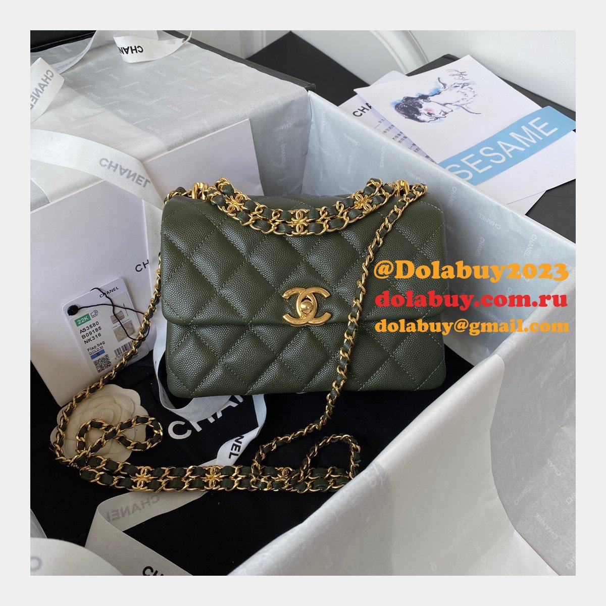 Classic Flap High Quality AS3580 Replica Bag Online Sale