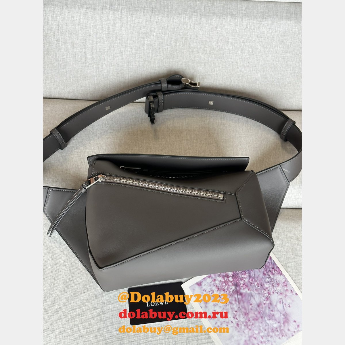 Top Quality Loewe Small Classic Calfskin Puzzle Belt Bag