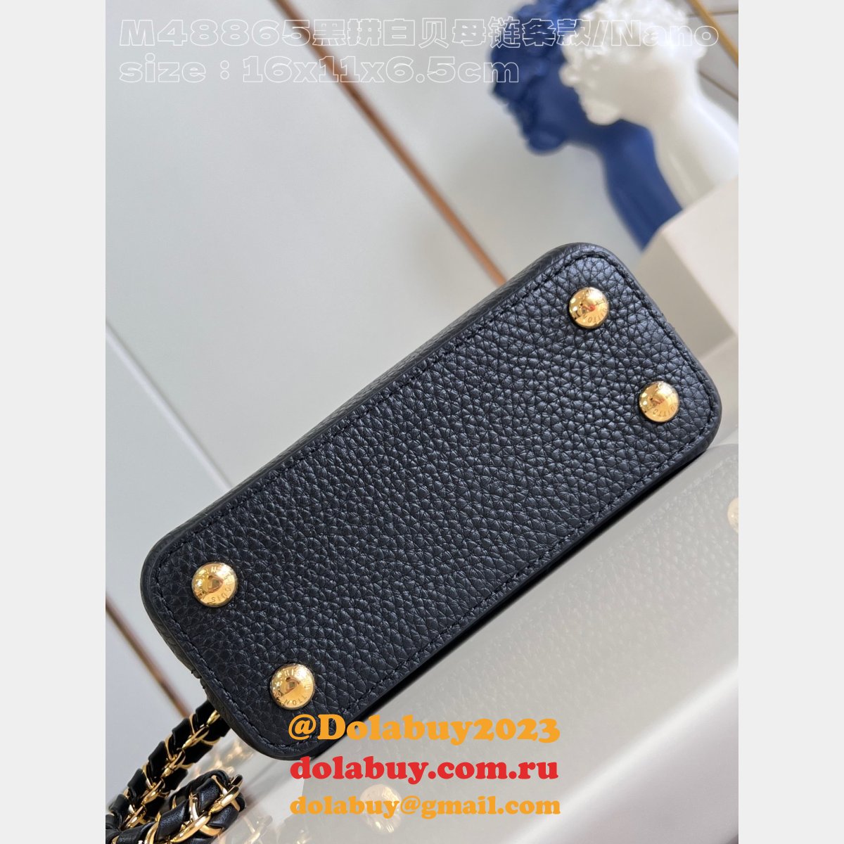 Buy Outlet Replicas Louis Vuitton Capucines M48865 Black Bag
