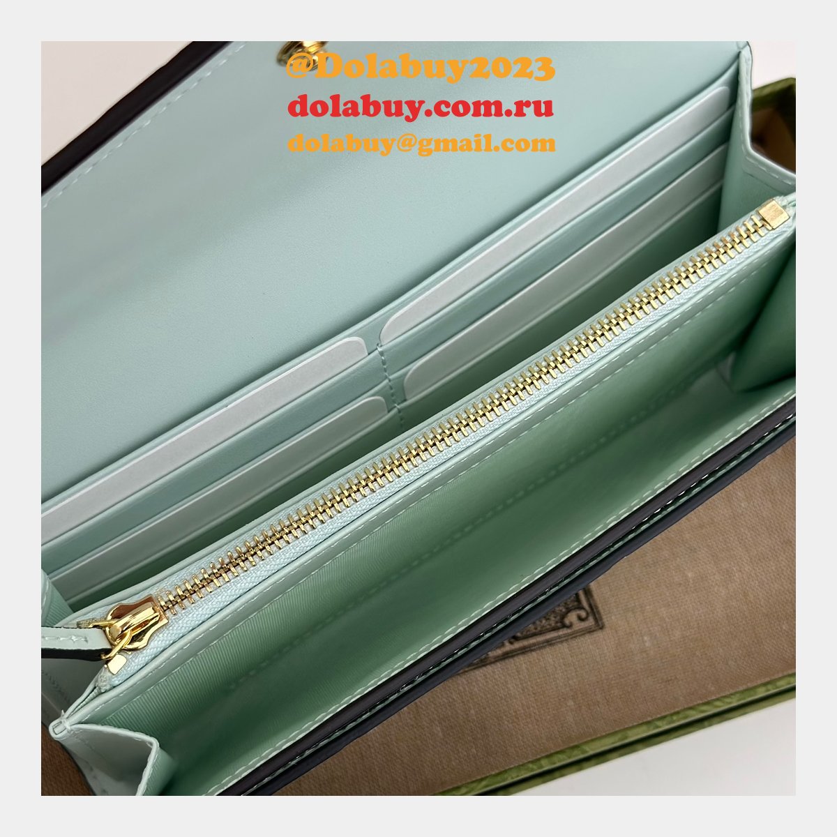 Perfect Best Gucci Replica 1:1 Mirror 772791 GG Continental Wallet