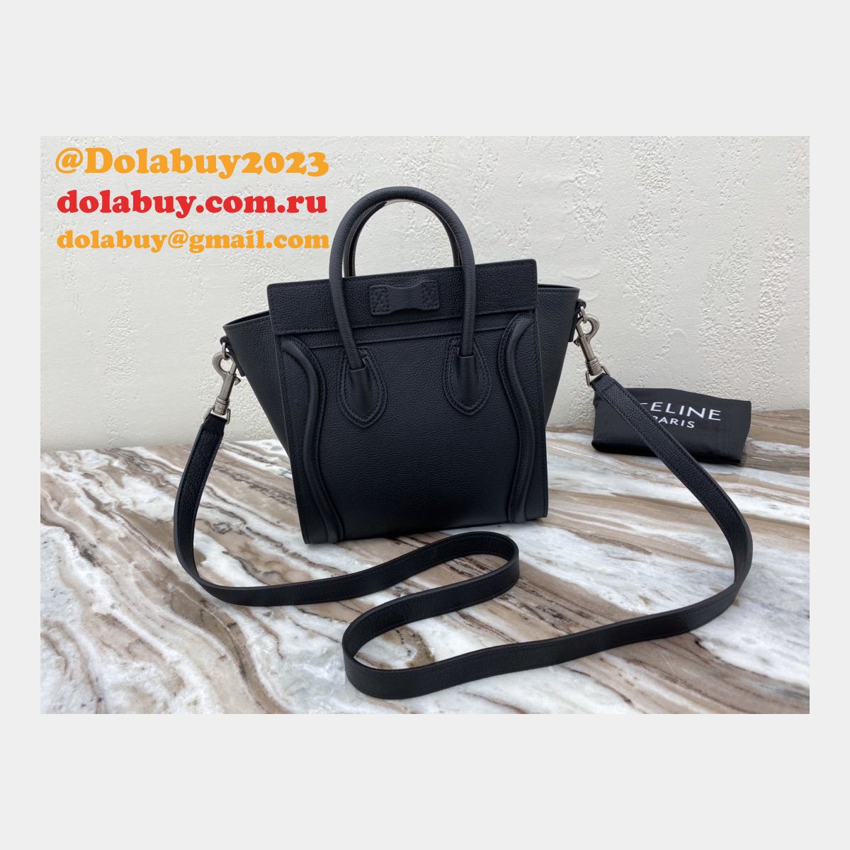 Celine Black Luggage Nano shopper 168243 Handbag