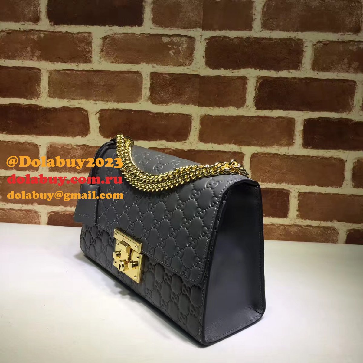 replica 7 star G*u*i padlock medium gg shoulder 409486 bag
