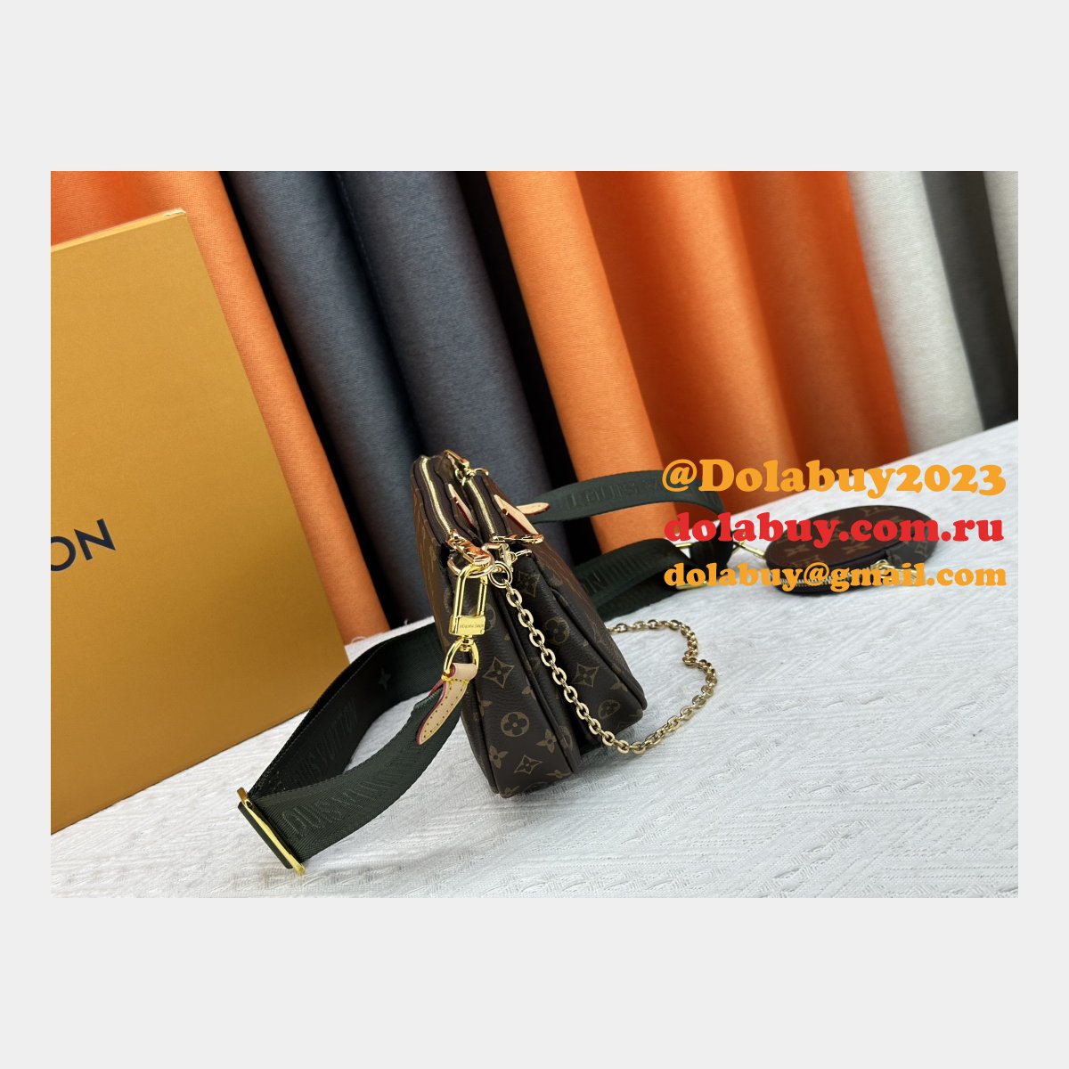 Louis Vuitton Luxury M44840 Multi Pochette PINK or Greem