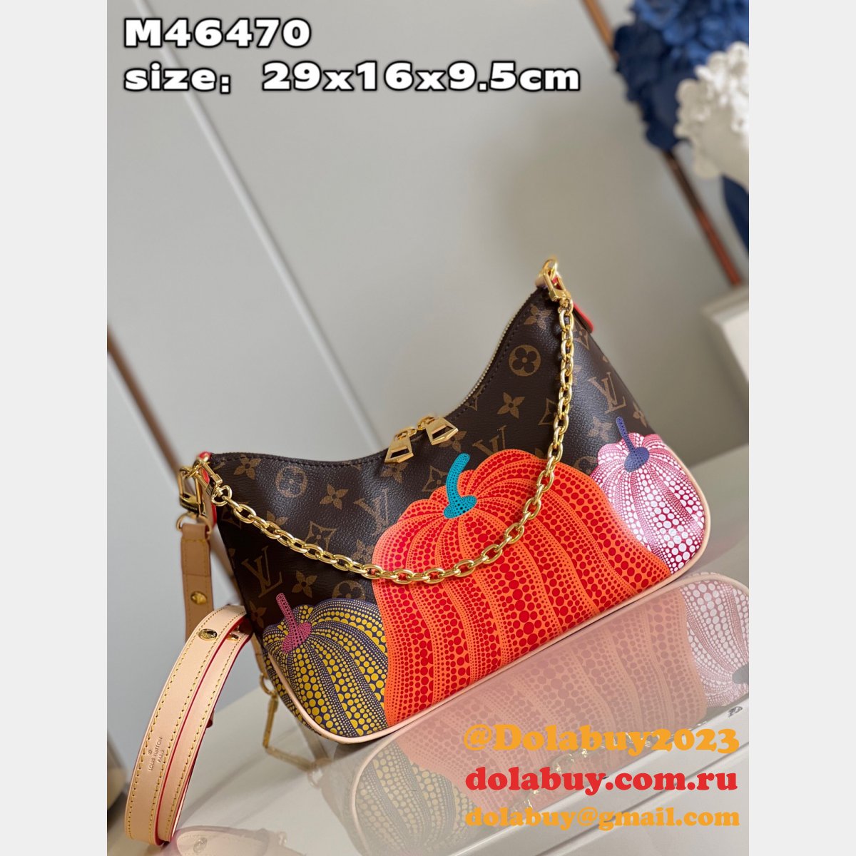 LVS x YK Boulogne Fake Louis Vuitton Monogram M46470 Bag