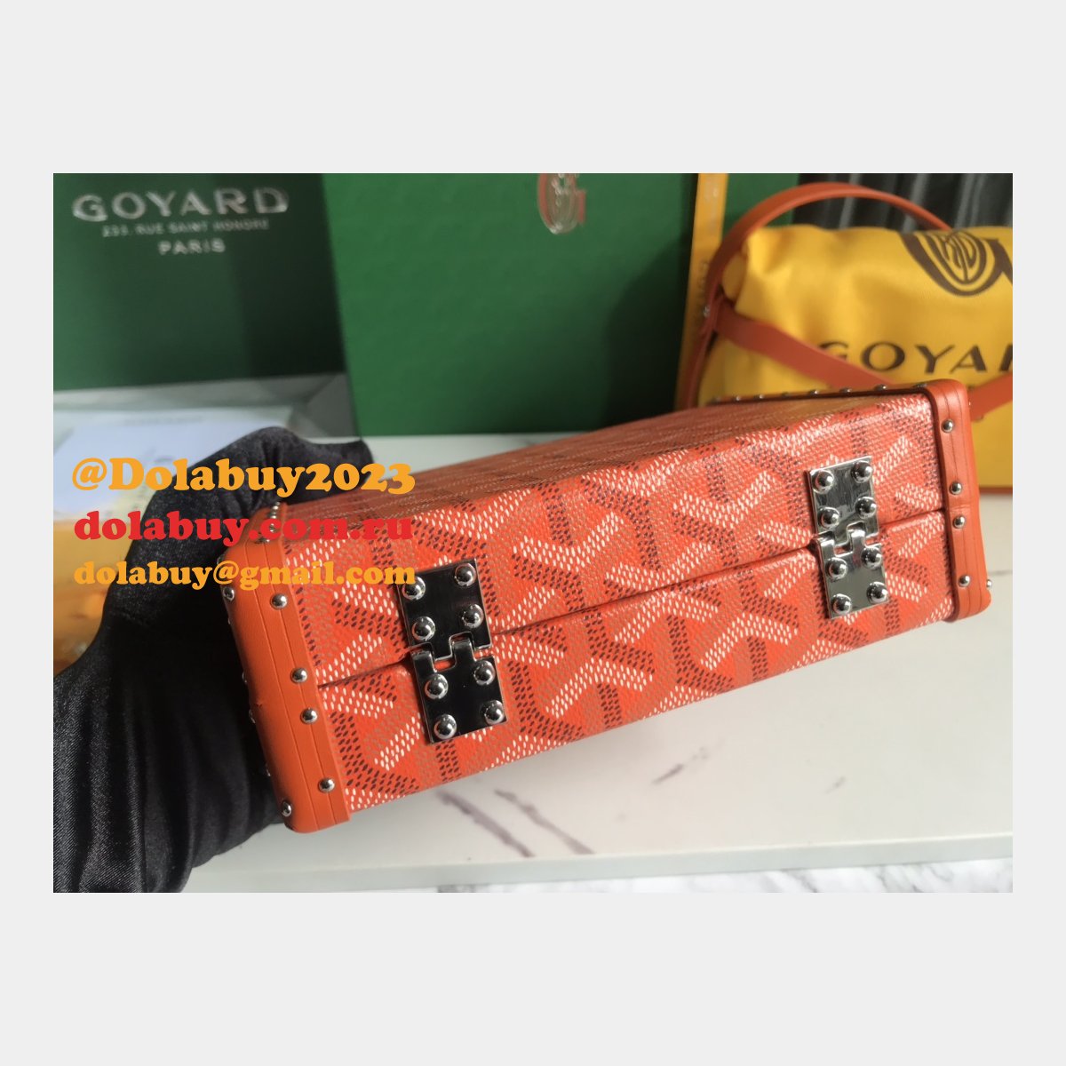 Best Quality 020177 Minaudière Goyardine Replica Goyard bags
