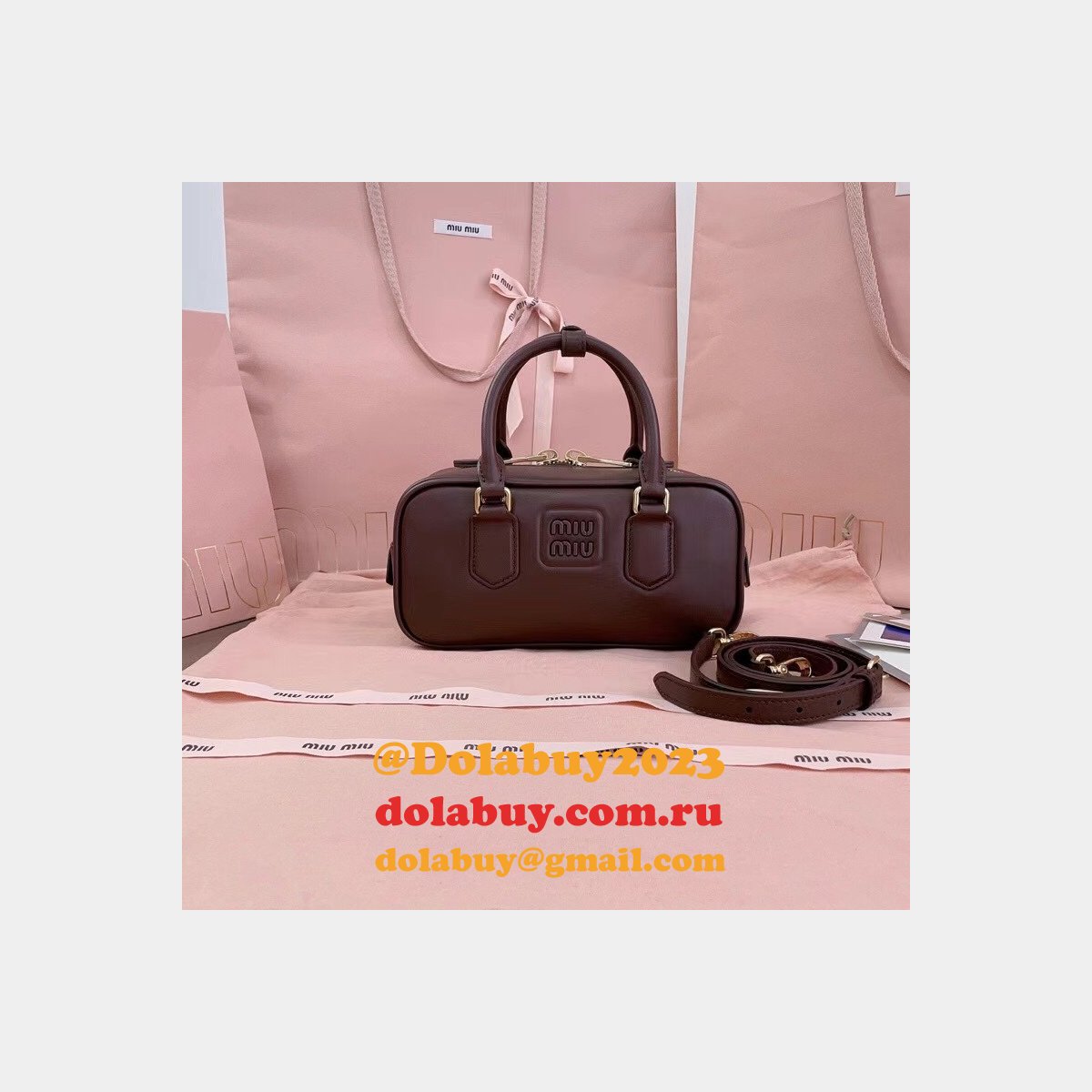 Wholesale Miu Miu Arcadie Leather Bag 5BB142