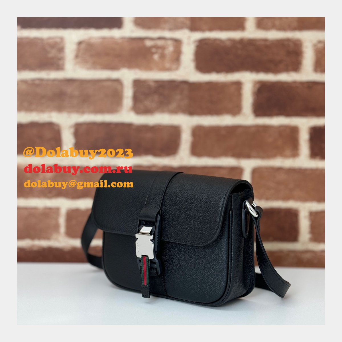 perfect luxury G*u*i super 800313 shoulder knockoff black bag