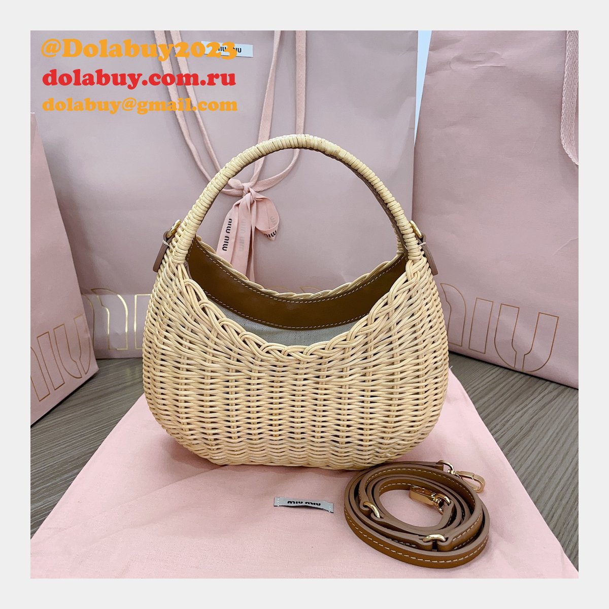 Top Quality miu miu Summer cabbage bag 5BC125