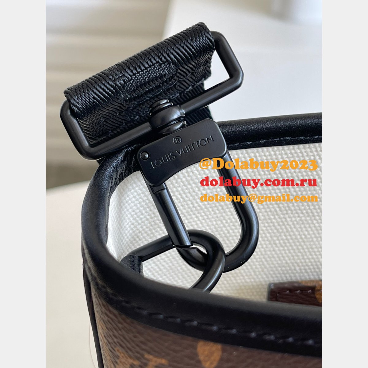 Perfect Quality Louis Vuitton Replica Week-End Tote PM Monogram Macassar M45734