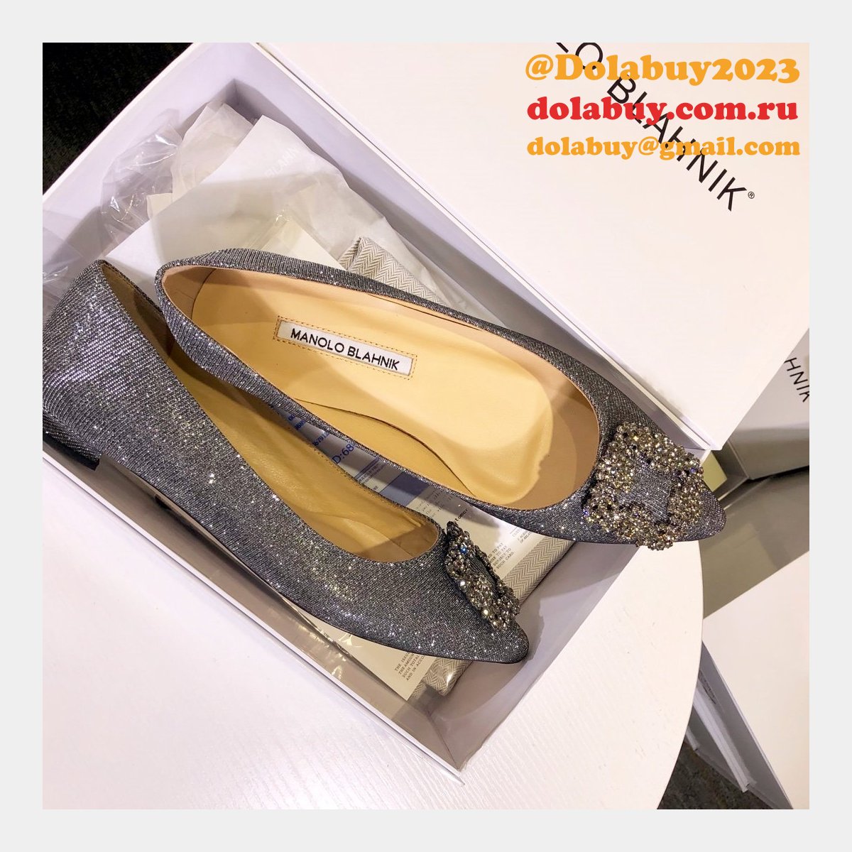 Cheap Manolo Blahnik Flat Shoes