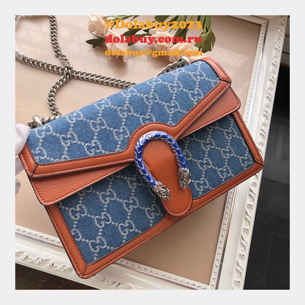 G*u*i knockoff gg supreme dionysus 400249 shoulder bag