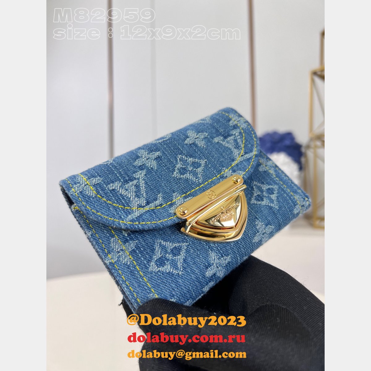 Victorine Wallet Monogram Denim M82959 Replica Louis Vuitton Bag