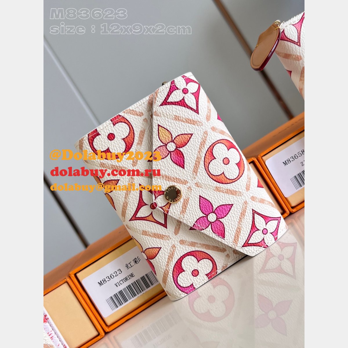 Louis Vuitton Replica Passport Victorine Zippy Coin Purse Wallet