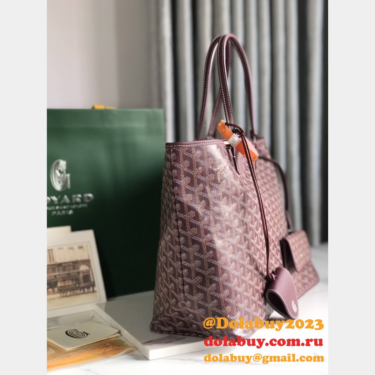 Saint Louis Goyard 020184 020144 Tote Buy Goyardine Fake Bags