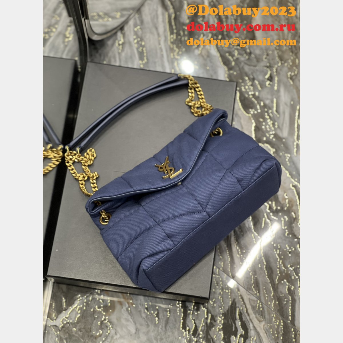 YSL Luxury Saint Laurent Replica 23/29cm Loulou Puffer 577476 Bag