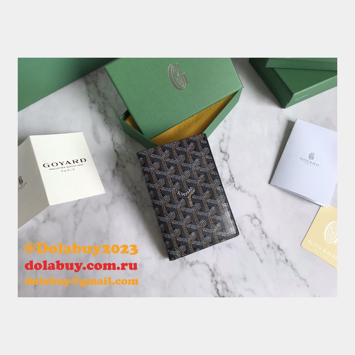 Top Quality Goyard Multi-Color Passport Best Wallet