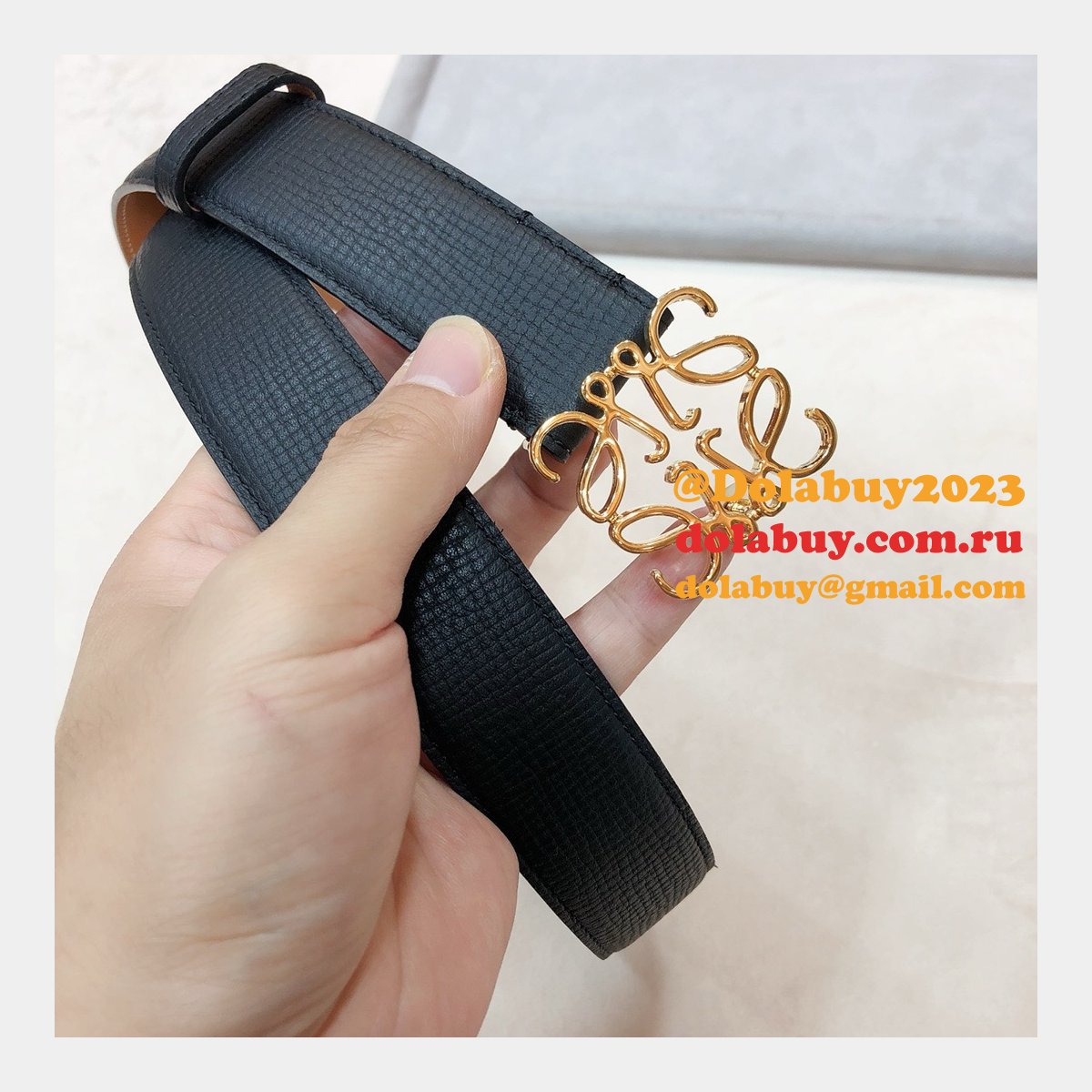 Designer Loewe Regular Knockoff 3.2CM Width Fashion Belts