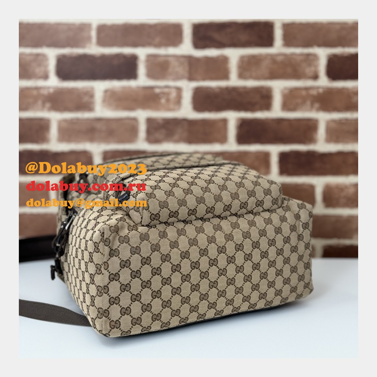 replica mens backpack G*u*i 800265 high quality bag