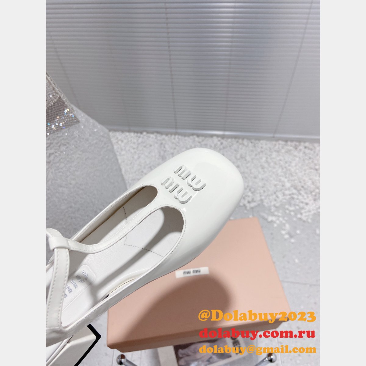 Miumiu Duplicate T Block Heel Mary Jane Copy Sandals