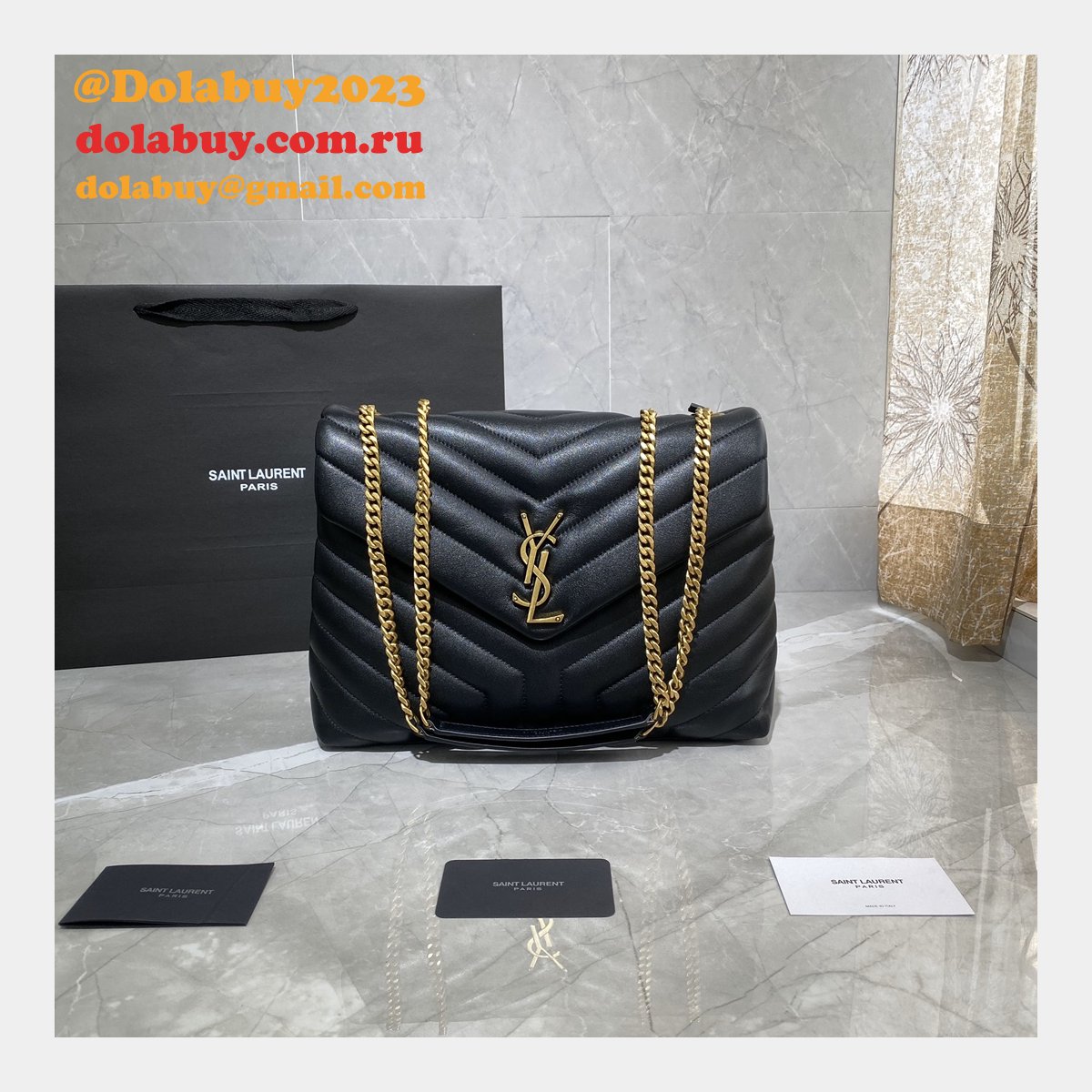Wholesale Cheap YSL LOULOU 487216 handbag 32CM