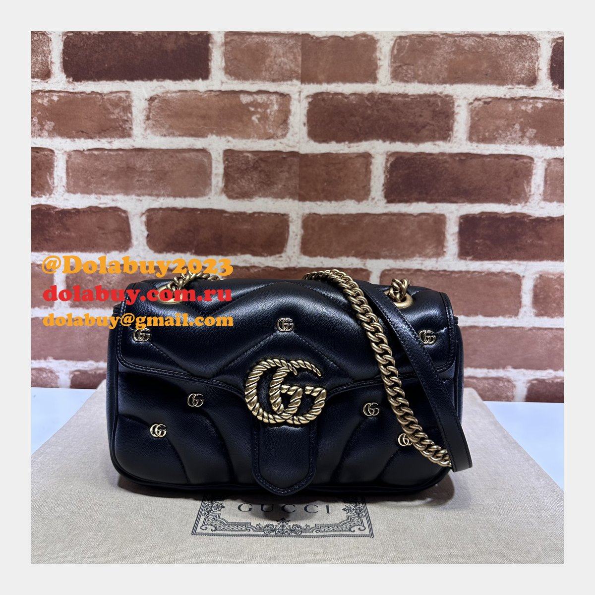matelassé copy 443497 G*u*i gg marmont small replicas bag