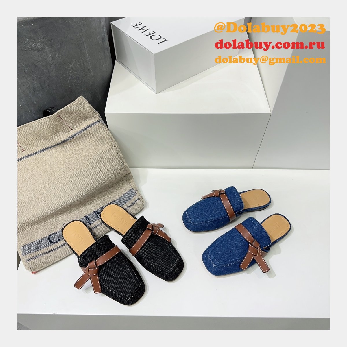 Loewe Replica Gate Mule Slippers High Quality Shoes