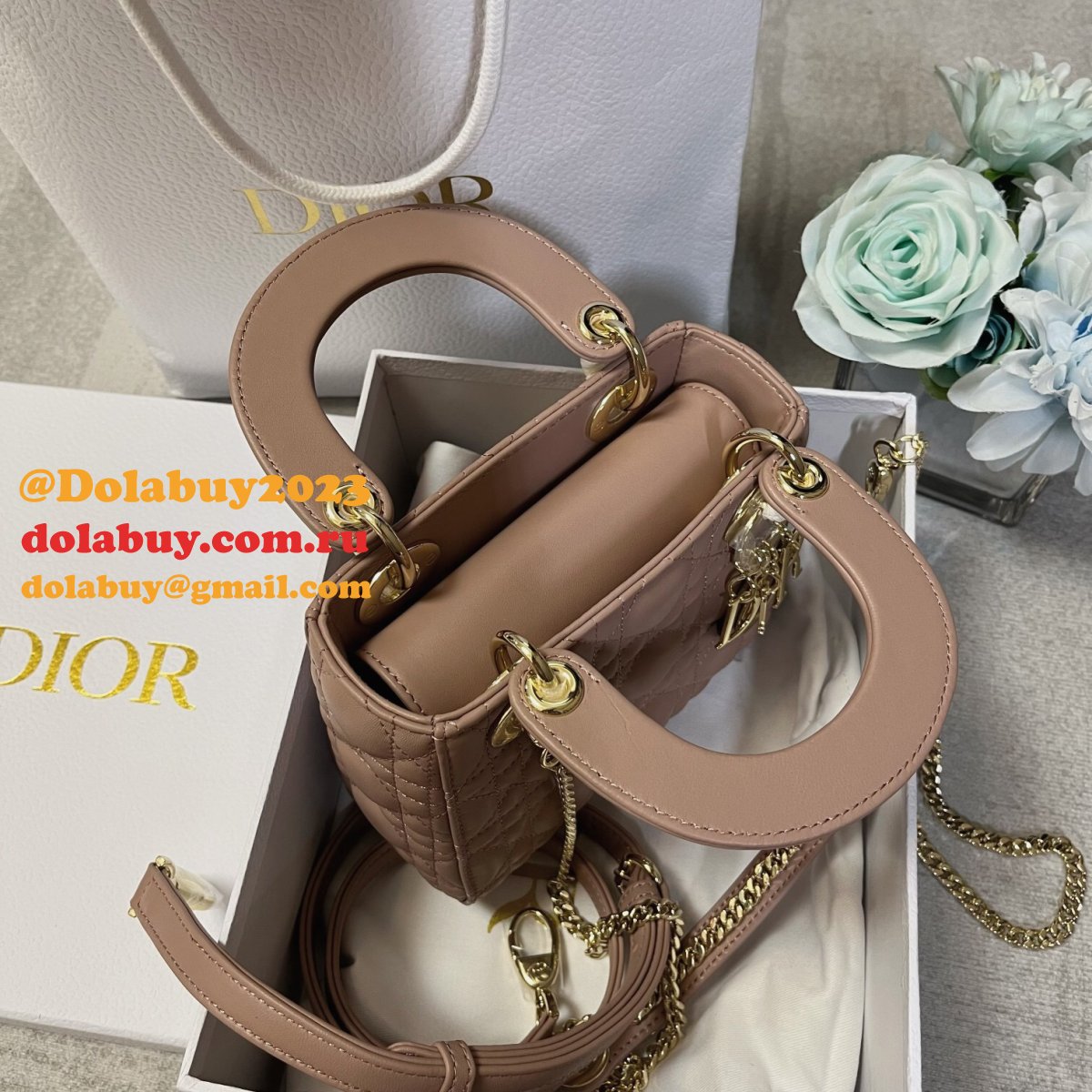 Top Quality DIOR lambskin mini lady bag 17cm