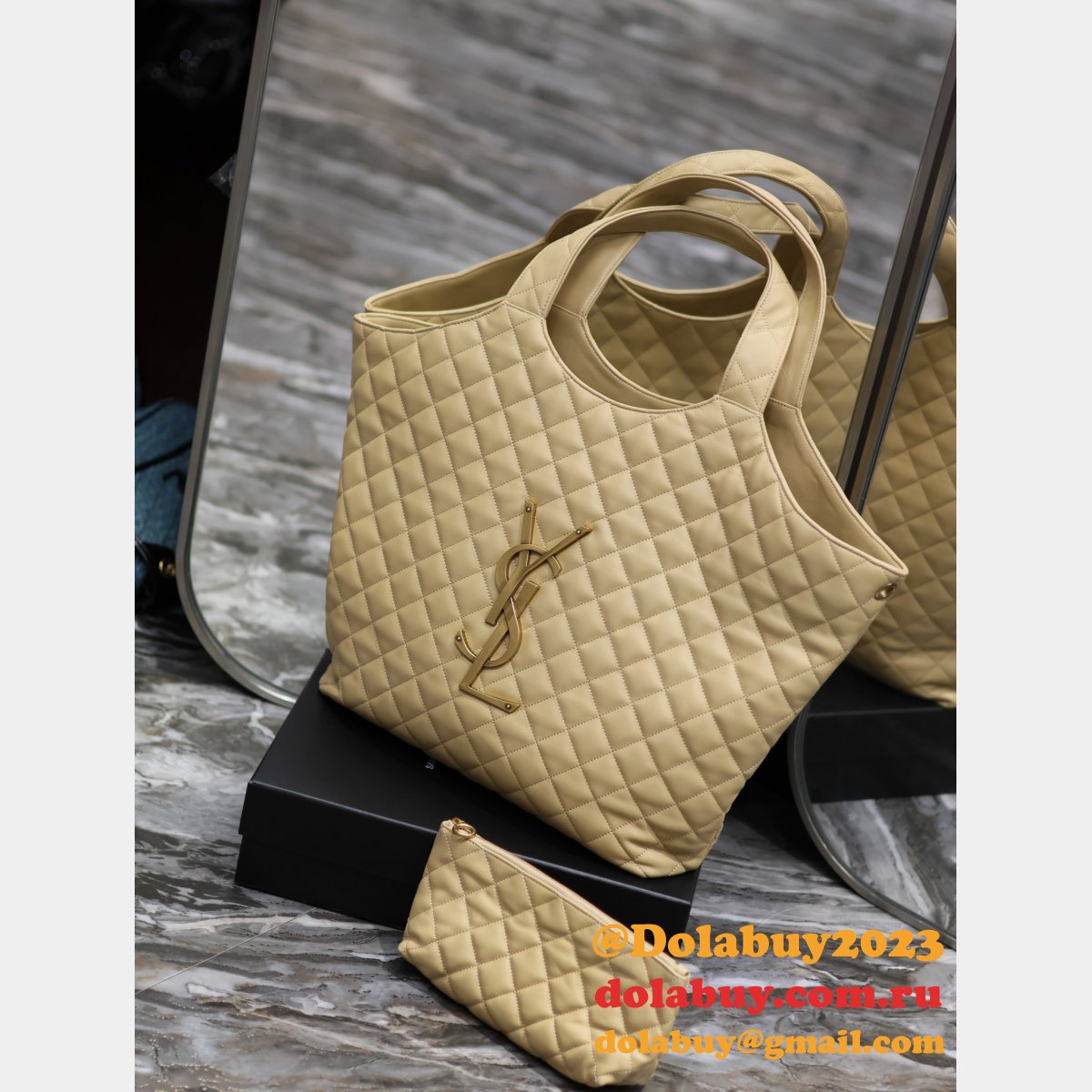 Icare Apricot YSL 698651 1:1 Designer Saint Laurent Replica Bags