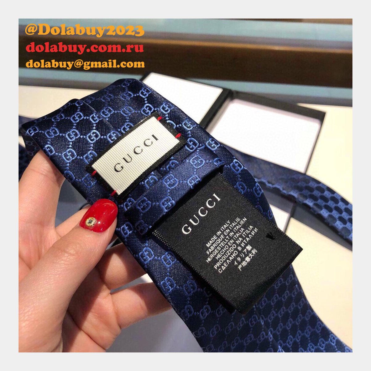 replica G*u*i ties for men round neck