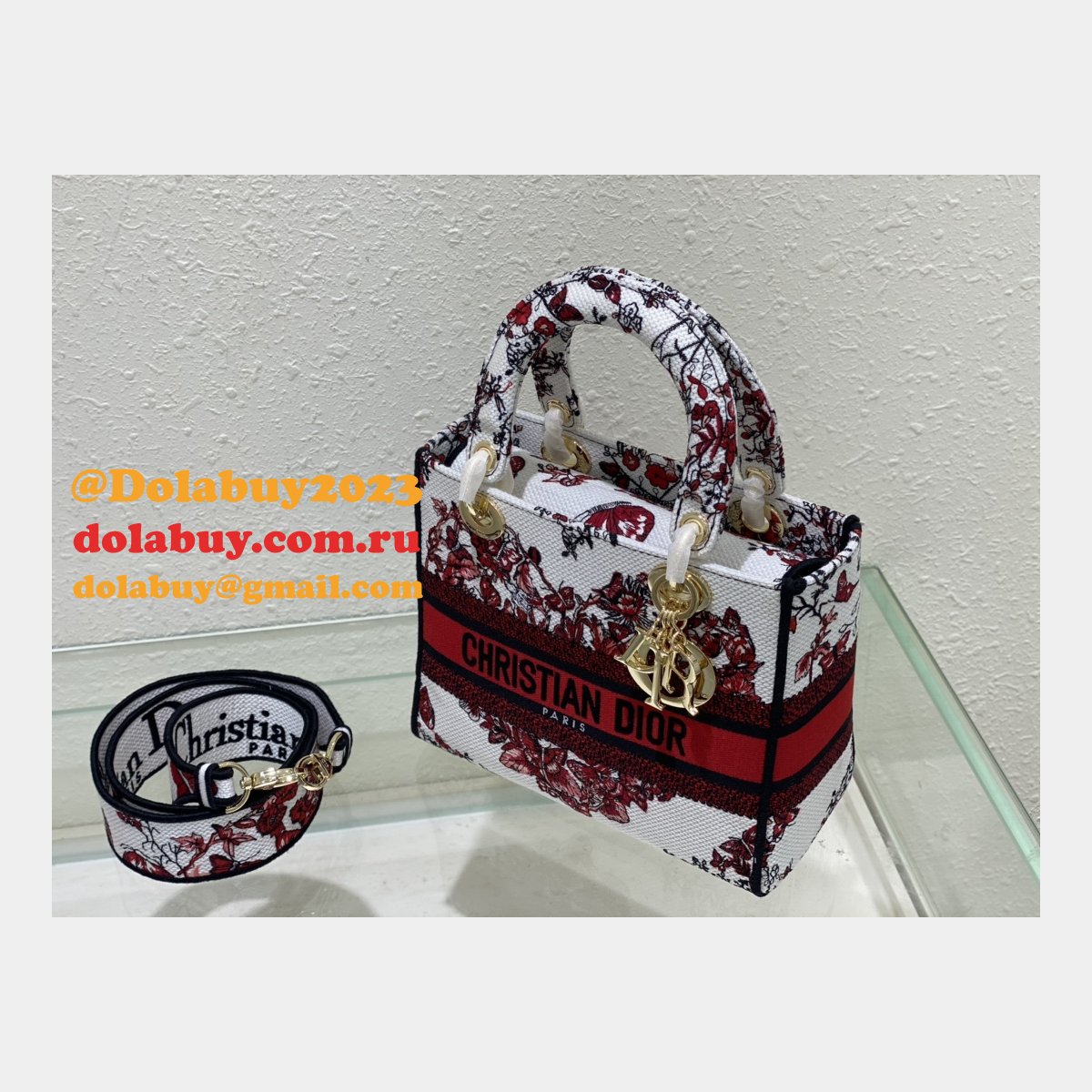 Designer Christian Lady Dior 24CM Online Fake Bag Store