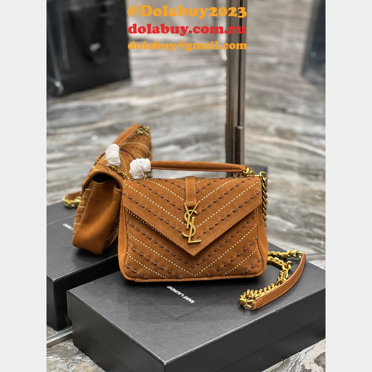 Top Saint Laurent Fake YSL Designer 392737 Chain Shoulder Bag