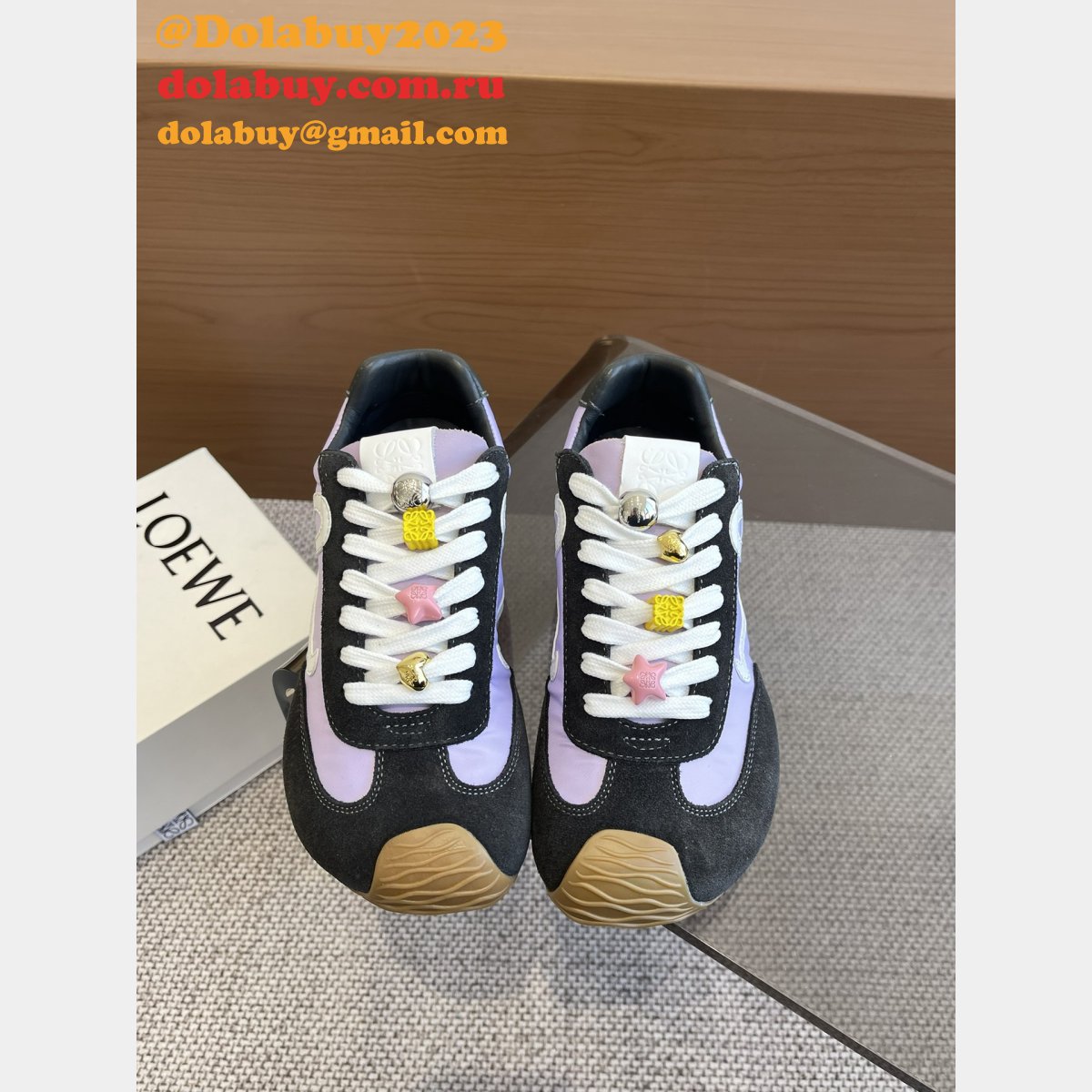 Ballet Runner 2.0 In Nylon And Calfskin