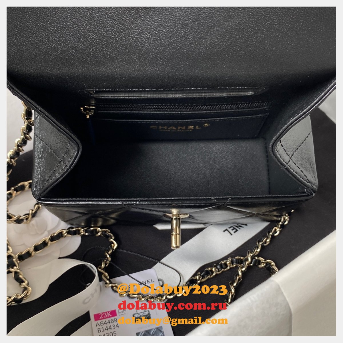 Top Quality Replicas Shiny Box Tote 1:1 Mirror AS4469 Bag
