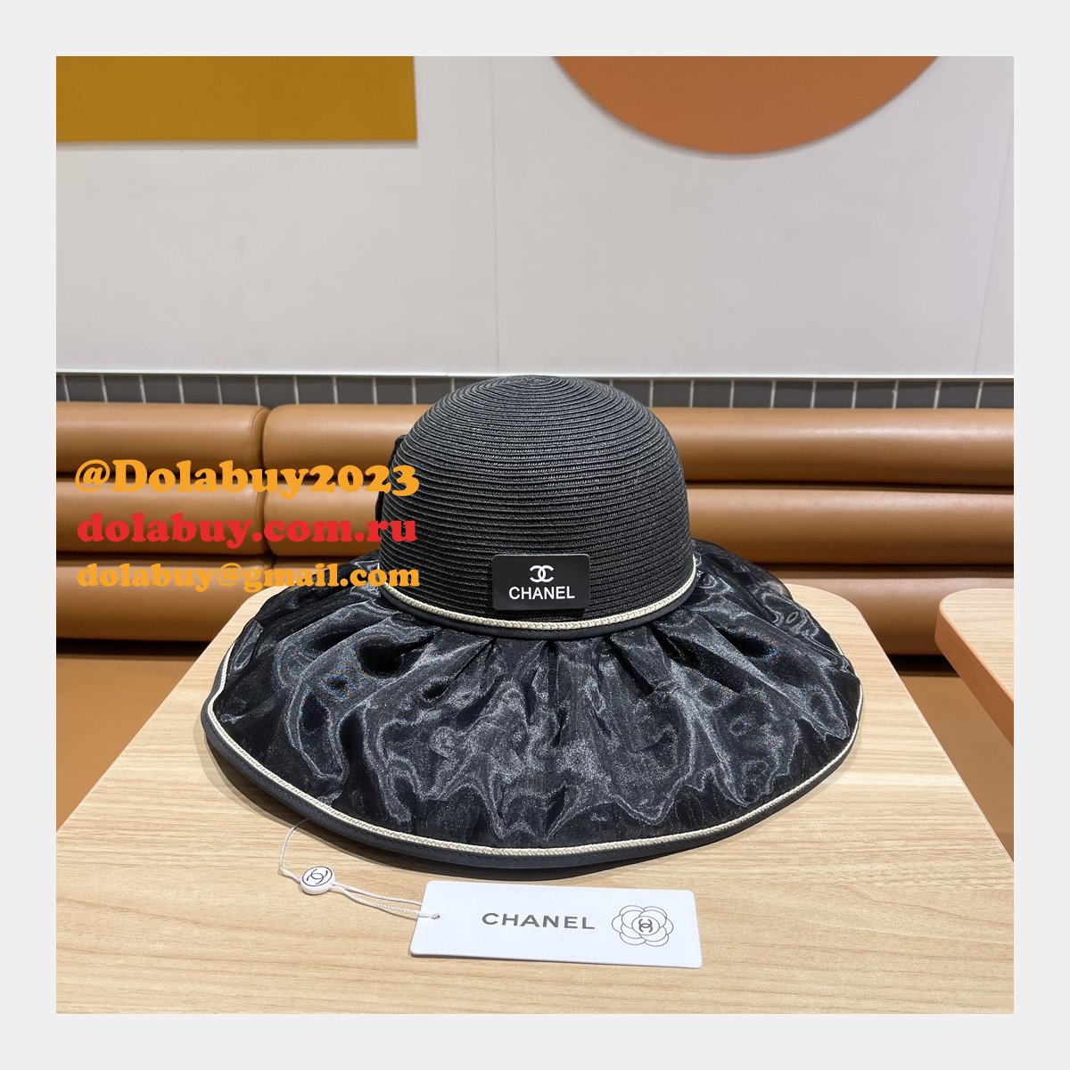 Designer CC High-end straw production Flat hat