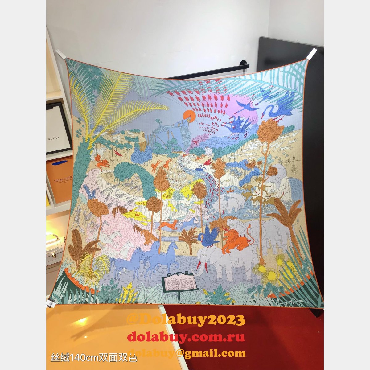 Best Hermes 140cm Velvet Square Scarf