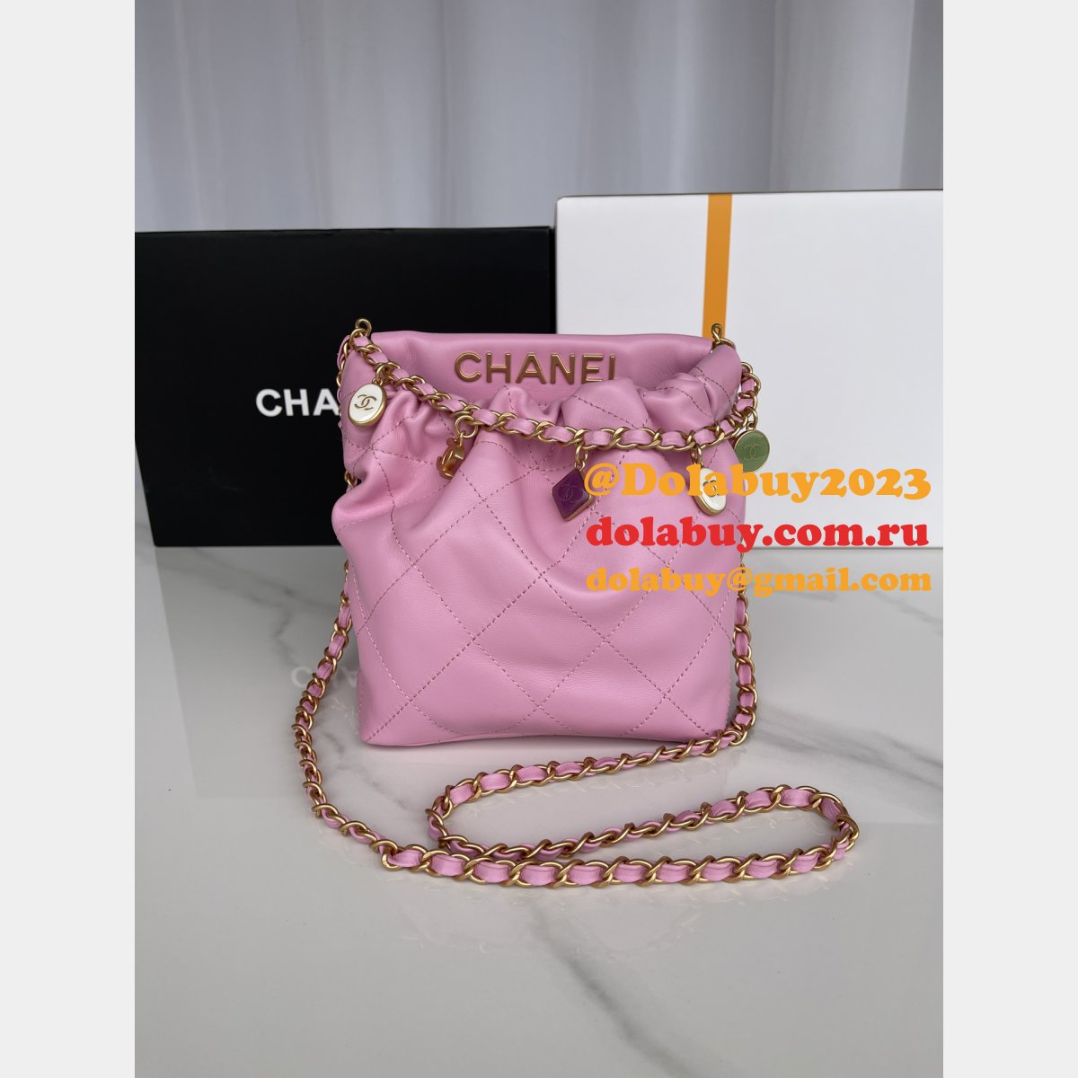 Designer Replica AS3793 Bucket Black Quality Bag 17CM