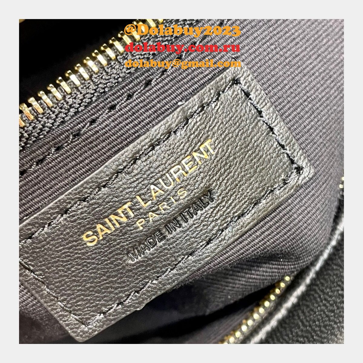 Replica YSL 64899 Red/White/Black Victoire camera bag High Quality