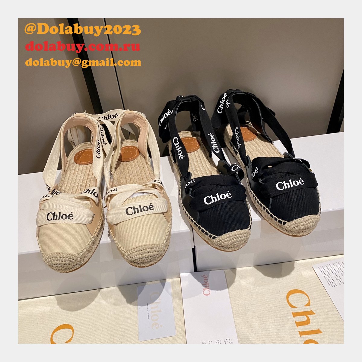 Replica Chloe Shoes Espadrille sandals for China