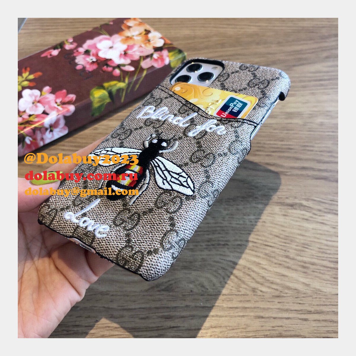 high quality G*u*i iphone leather wallet cases