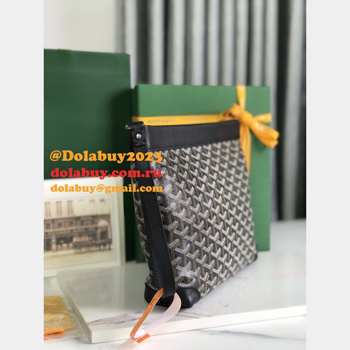 Duplicate goyard 1:1 Mirror Conti clutch