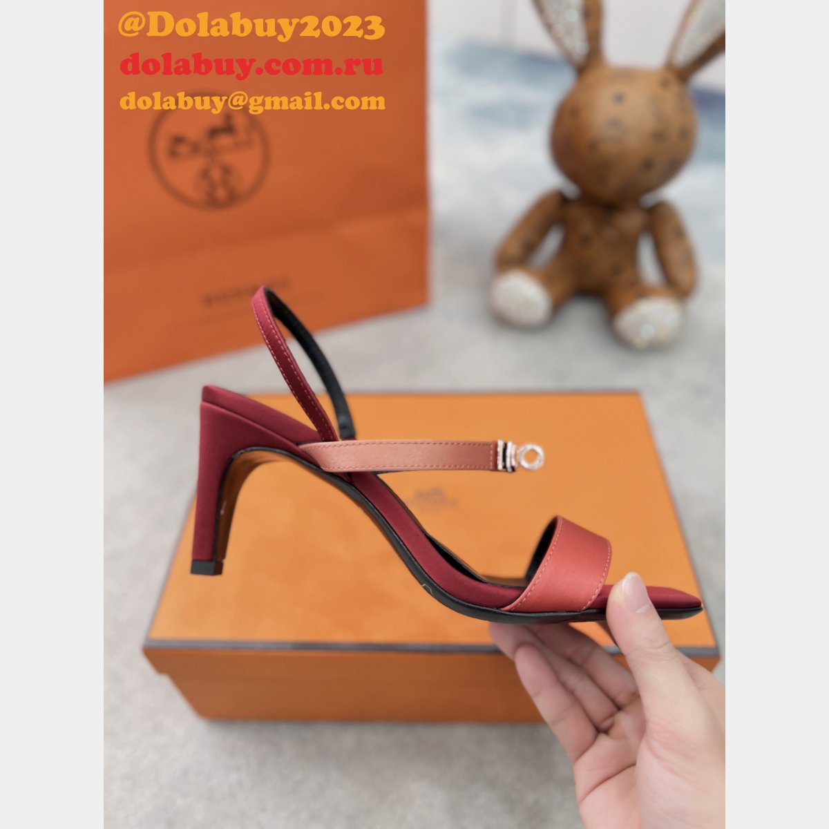 Perfect Summer Hermes Oran Sandals Slippers Heel Replica Shoes
