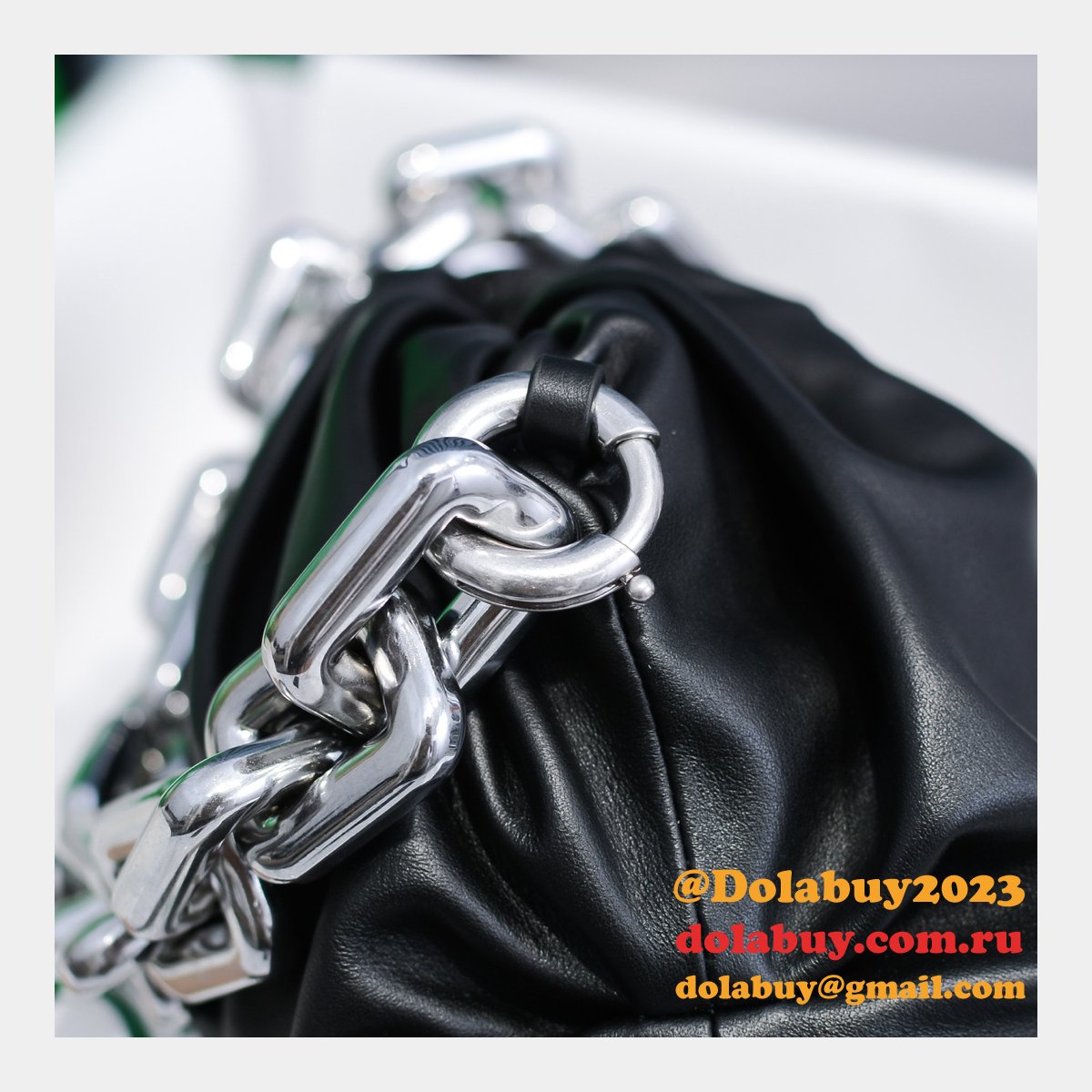 Top Best Quality Bottega Veneta Replica 30CM Chain pouch Bag