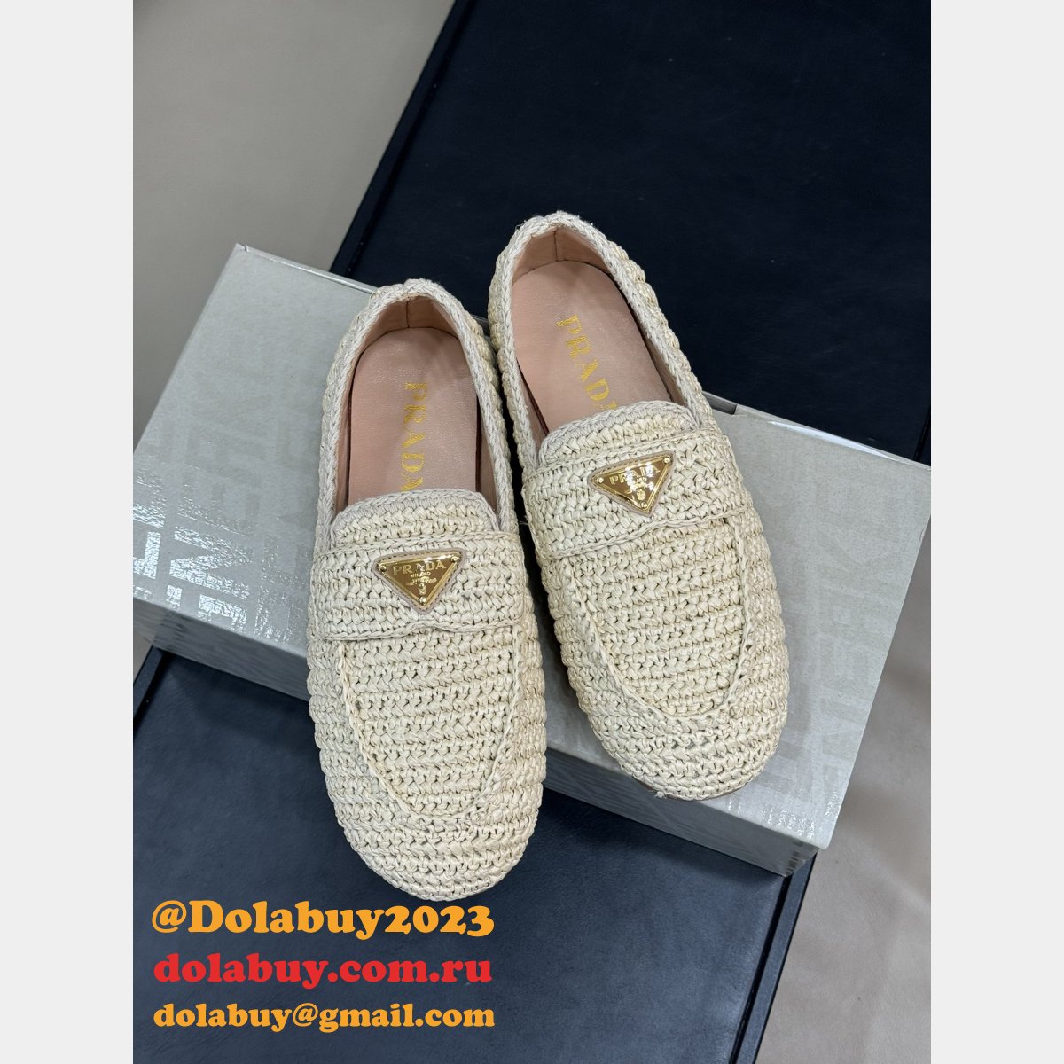 Top Quality Prada Crochet loafers Wholesale
