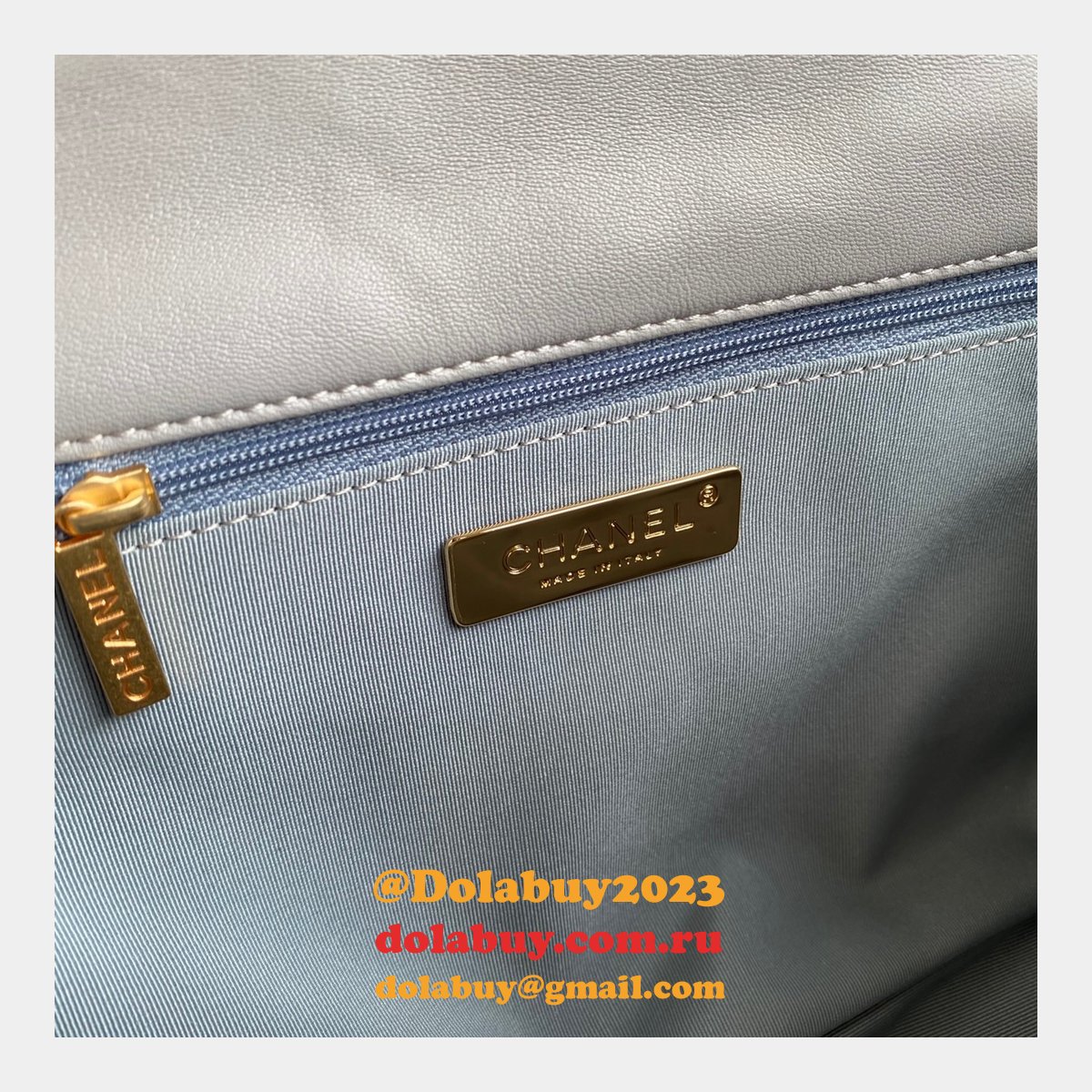 Top CC 19 Bags 2021 Light Grey 30CM