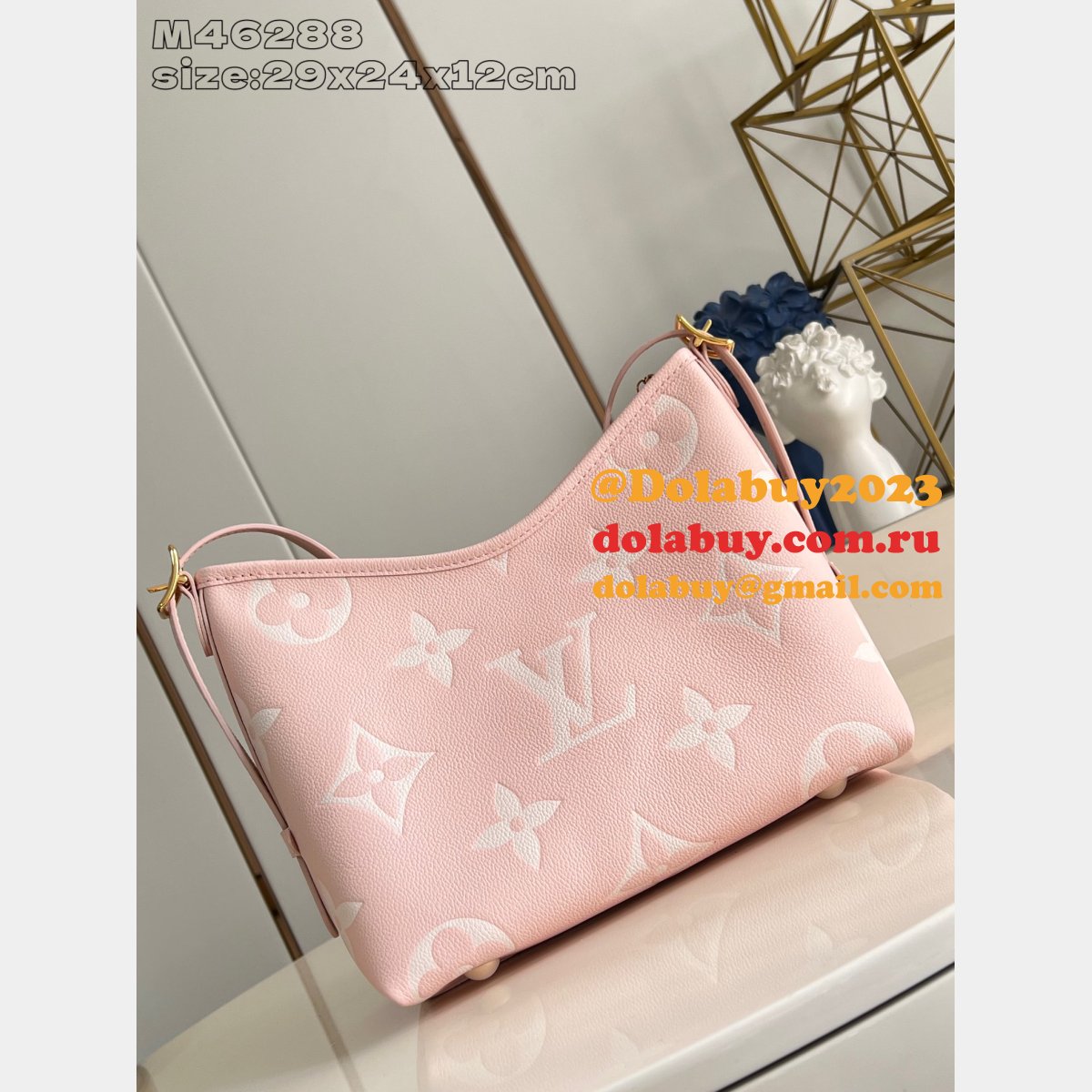 Louis Vuitton Replica CarryAll Top Quality Pink M47082 Bag