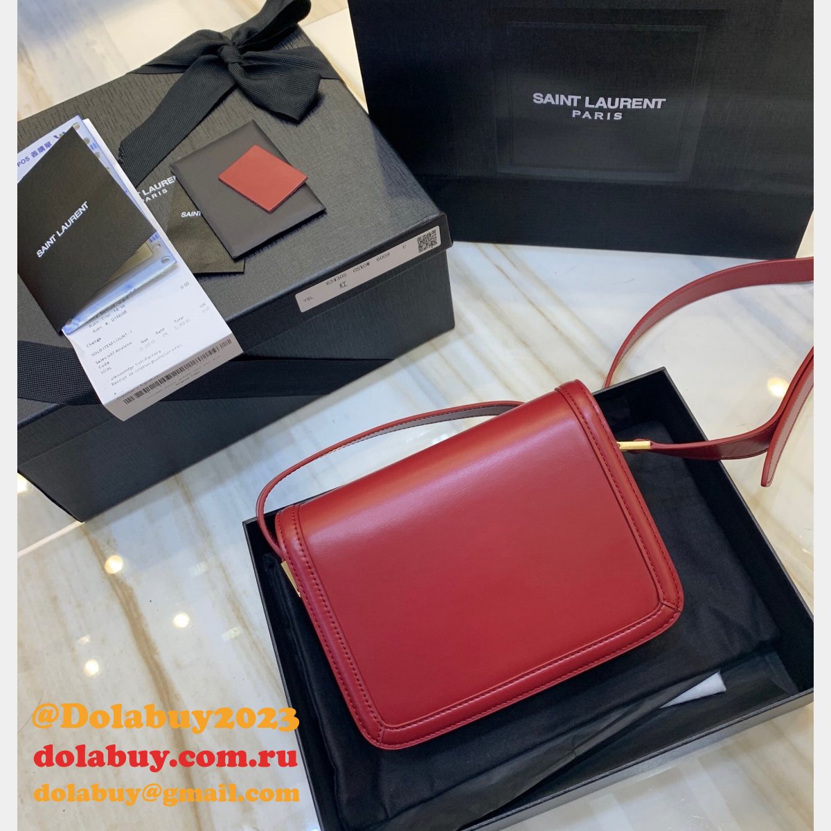 Saint Laurent YSL Solferino Replicas 634306 Satchel Leather