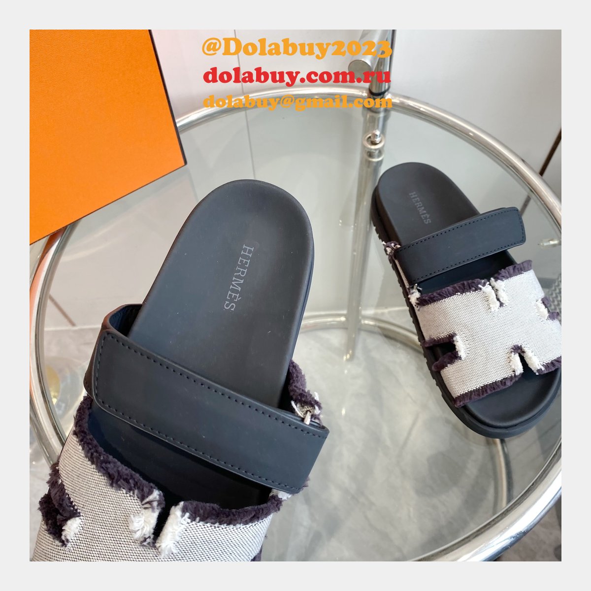 7 Star hermes Chypre couple sandal