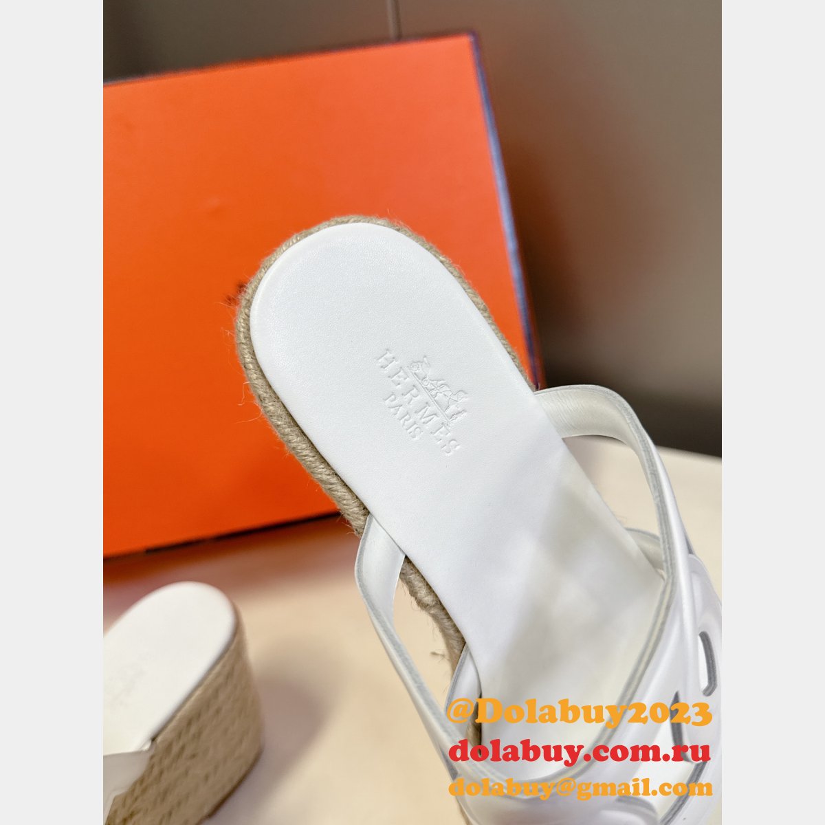 Inspired Hermes Wedge High Heel Sandals