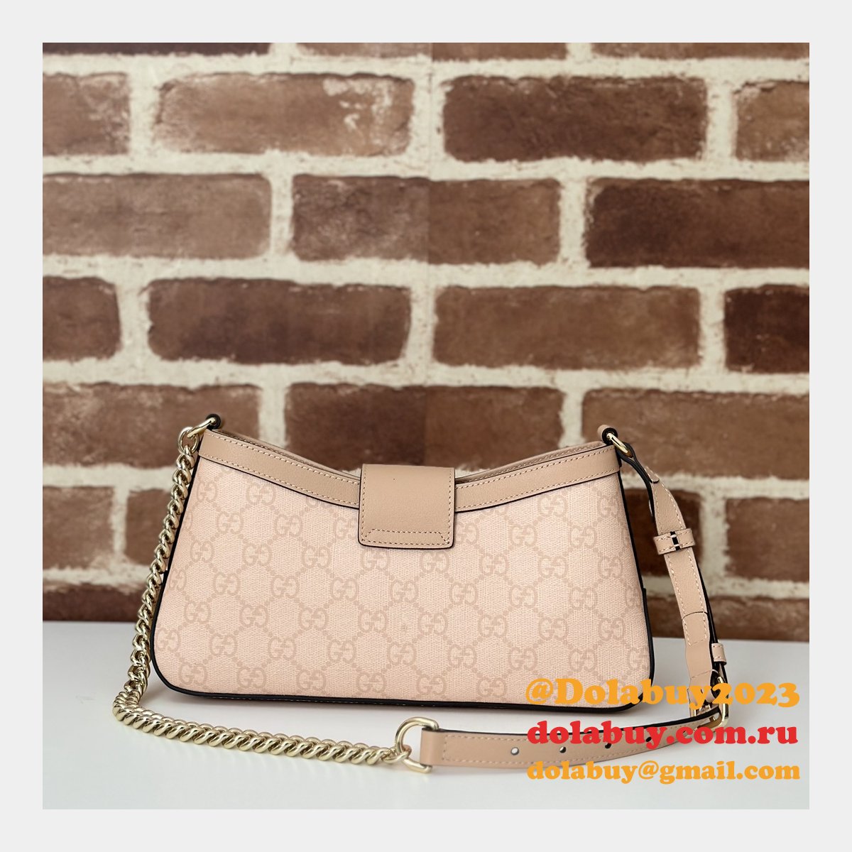 padlock fashion G*u*i duplicate shoulder 811705 bag